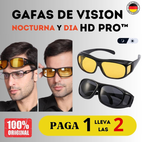 Pack Anteojos día y noche HD para conducir seguro