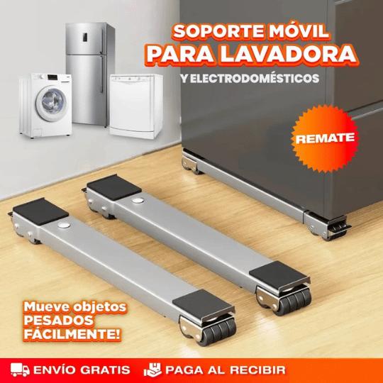 Pack 2 Soportes Móviles – Limpieza Fácil y Espalda Protegida