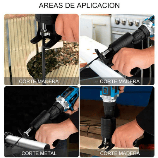 Convertidor de Taladro a Sierra Caladora Pro🔧🪚
