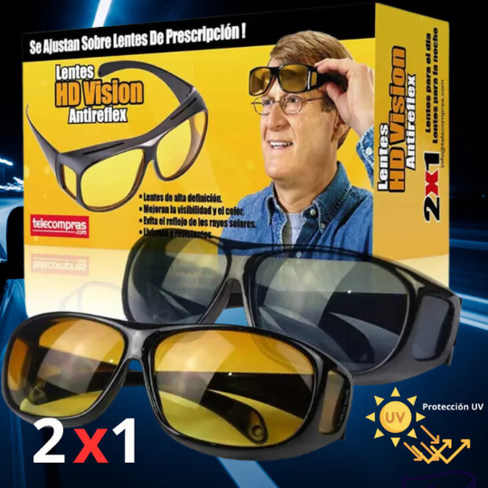 Pack Anteojos día y noche HD para conducir seguro