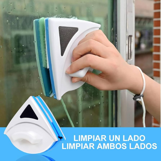 Limpiavidrios magnético para ventanas en altura