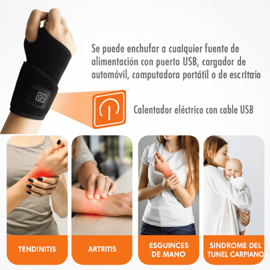 Muñequera Térmica - Combate Artritis y Tunel Carpiano