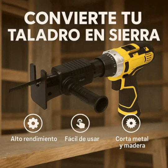 Convertidor de Taladro a Sierra Caladora Pro🔧🪚