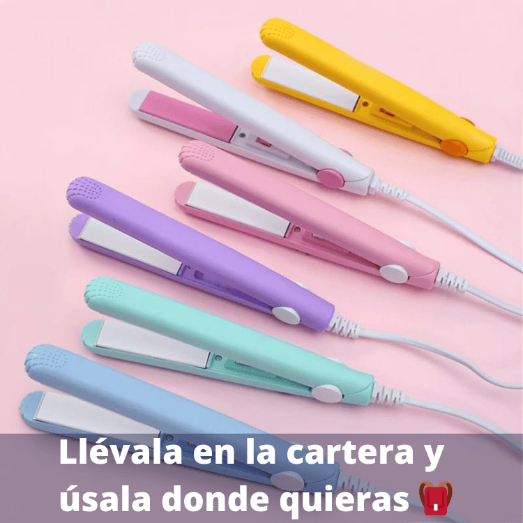 Mini Plancha y Rizador de pelo 2 en 1 - Peinado perfecto en Minutos