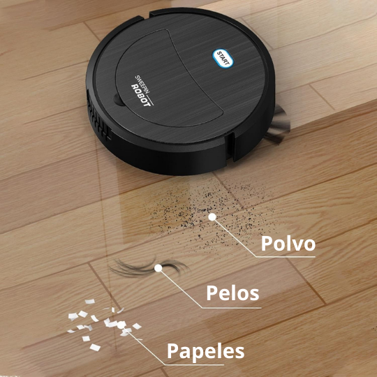 Aspiradora robot 3 en 1 que barre, aspira y trapea por ti
