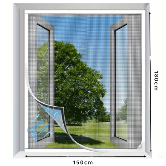 Malla magnética para proteger ventanas