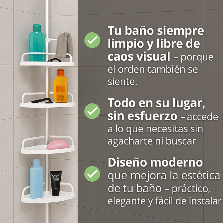 Esquinero Baño Multiuso para eliminar el desorden