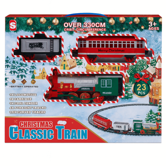 Set de 23 Piezas - Tren Eléctrico Navideño North Express🚂