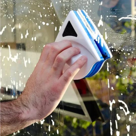 Limpiavidrios magnético para ventanas en altura