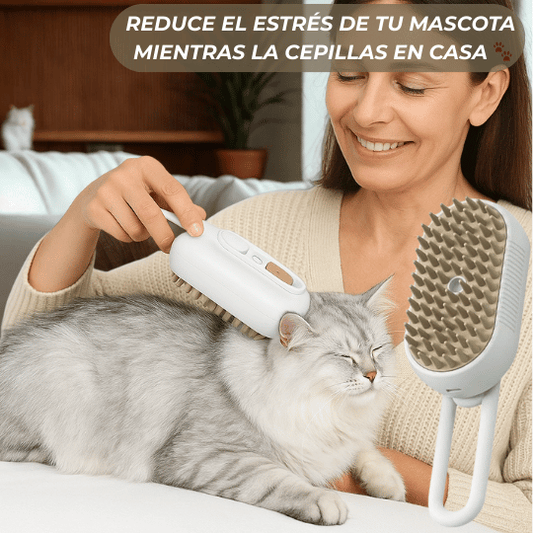 VapoVet™ – Cepillo Spa para Mascotas Premium
