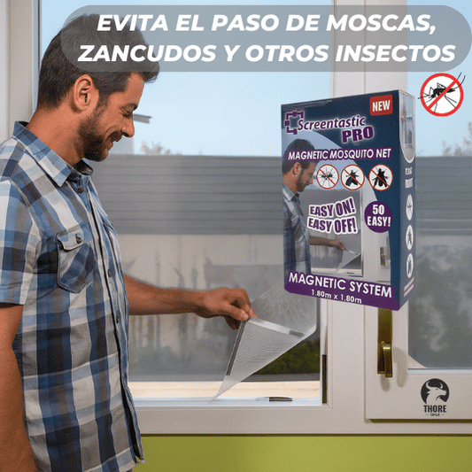 Malla magnética para proteger ventanas