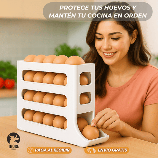 Dispensador Automático de Huevos de 4 Niveles 🥚