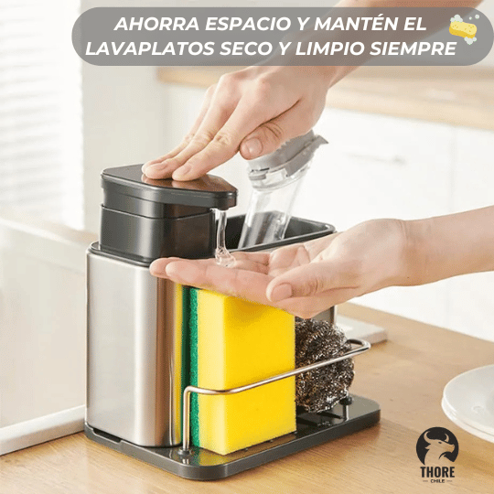 EleganceWash™ Pro – Dispensador 3 en 1 Inoxidable