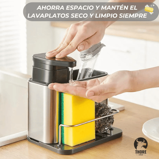 EleganceWash™ Pro – Dispensador 3 en 1 Inoxidable