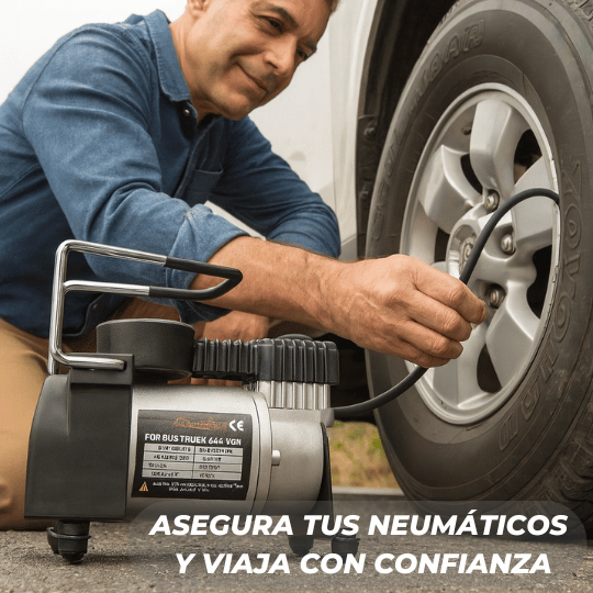 Compresor de Aire Portátil 12v Anti-varado