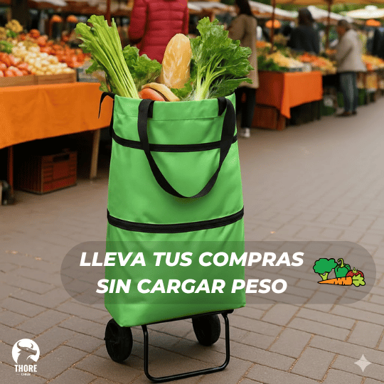 Carrito de Compras Plegable para Feria y Supermercado