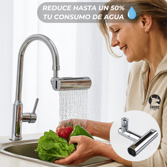 Adaptador Cascada para Grifo 360° Grados 💦