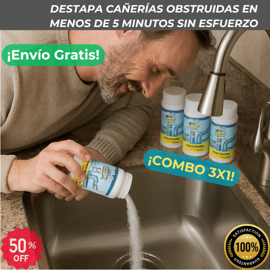 COMBO 3X1 - Destapador de Drenaje y Cañerías