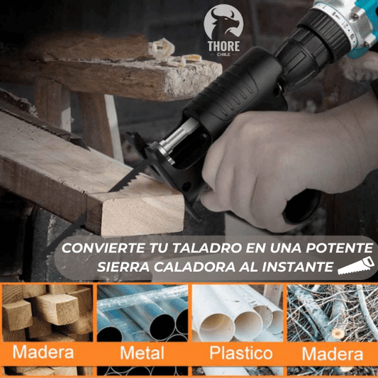 Convertidor de Taladro a Sierra Caladora Pro🔧🪚