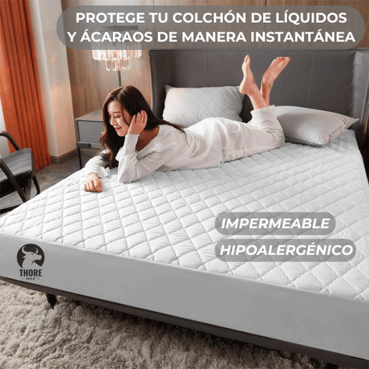 🛡️Protector de colchón Impermeable 2 Plazas Blanco