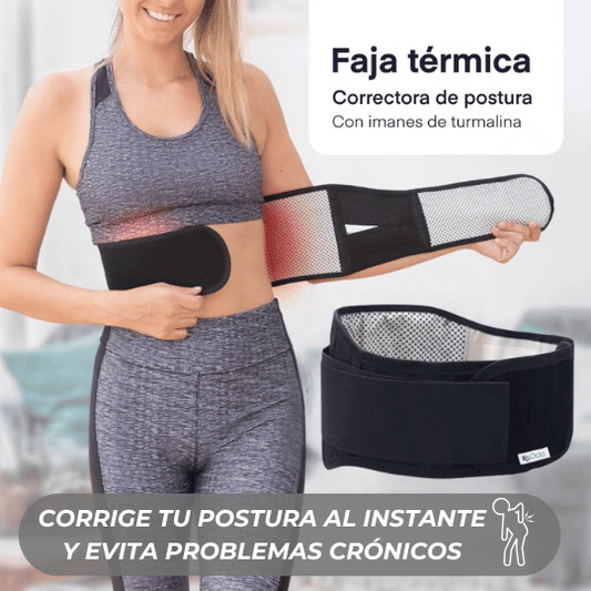 Faja Lumbar Térmica y Correctora de Postura