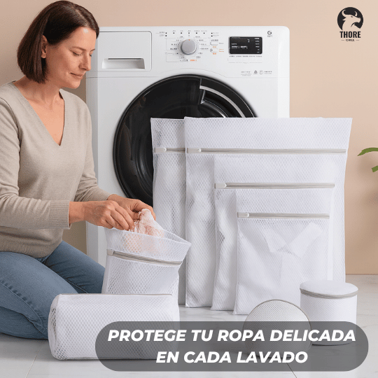 PACK X7 Bolsas de Malla Fina para Lavadora