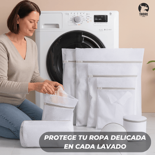 PACK X7 Bolsas de Malla Fina para Lavadora