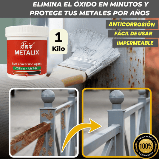 Metalix🛡️- Pintura negra que elimina el óxido 1kg