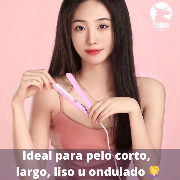 Mini Plancha y Rizador de pelo 2 en 1 - Peinado perfecto en Minutos