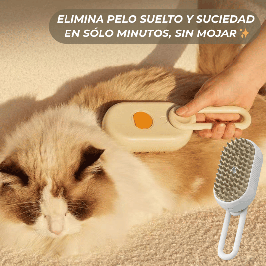 VapoVet™ – Cepillo Spa para Mascotas Premium