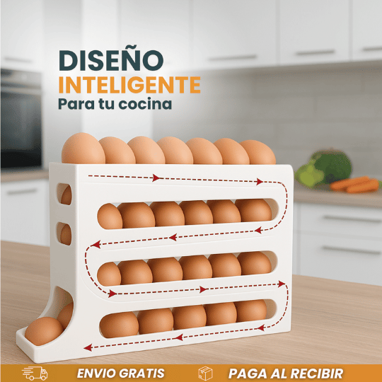 Dispensador Automático de Huevos de 4 Niveles 🥚
