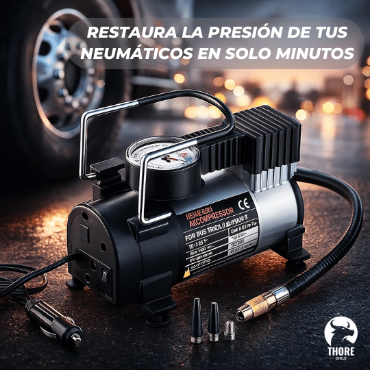 Compresor de Aire Portátil 12v Anti-varado
