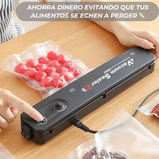 Máquina Selladora al Vacío + 10 bolsas de Regalo