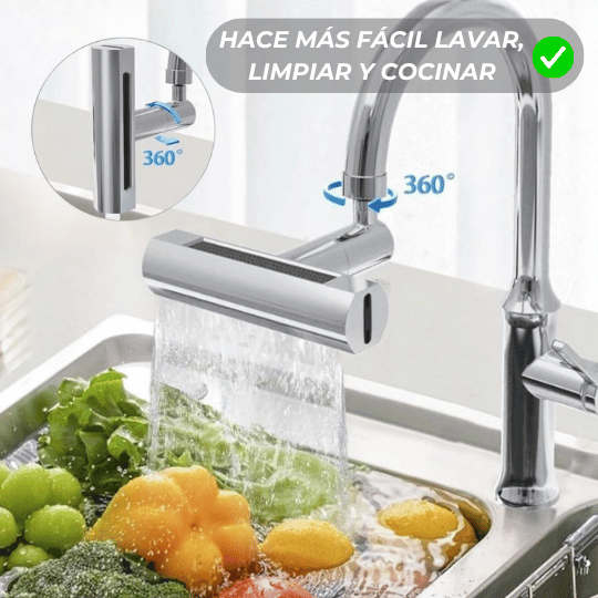 Adaptador Cascada para Grifo 360° Grados 💦