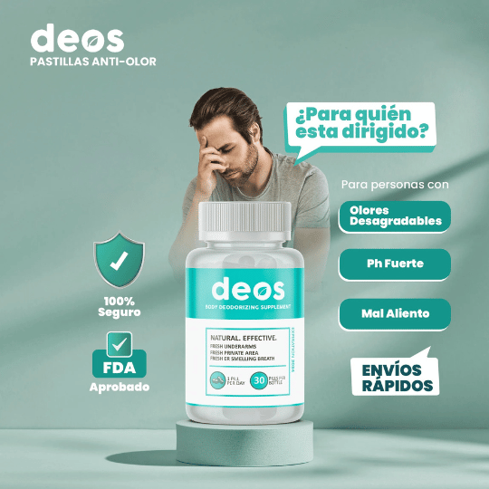 Suplemento DEOS🍃 para frescura natural todo el día