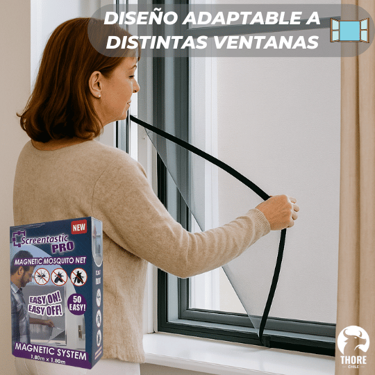 Malla magnética para proteger ventanas