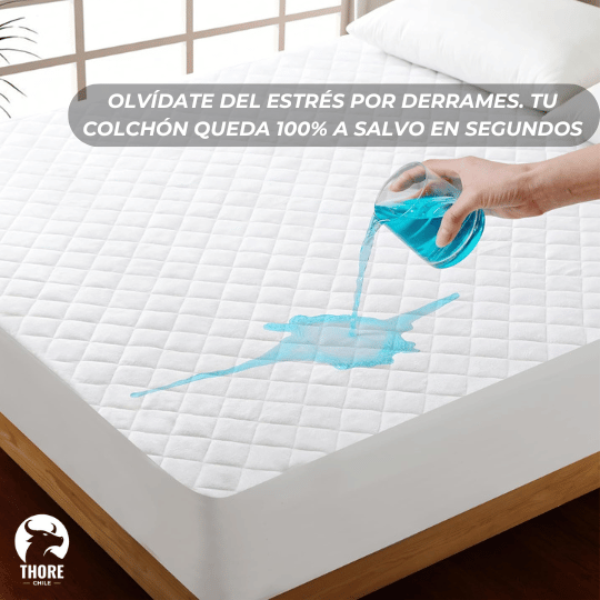 🛡️Protector de colchón Impermeable 2 Plazas Blanco