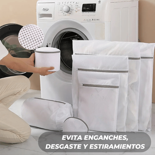 PACK X7 Bolsas de Malla Fina para Lavadora