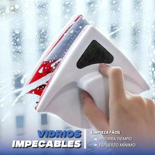 Limpiavidrios magnético para ventanas en altura