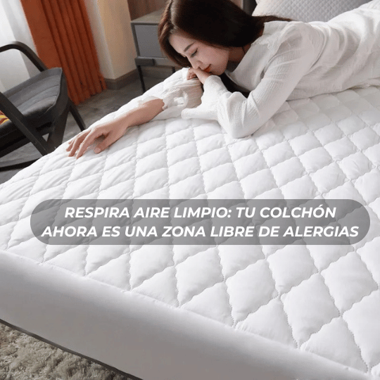 🛡️Protector de colchón Impermeable 2 Plazas Blanco