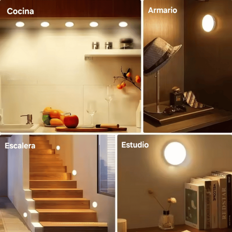 Pack de 3 Focos LED protege tu familia de noche