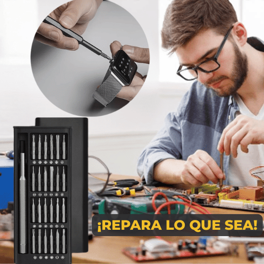 Kit destornilladores 24 en 1 para reparar lo que sea 🔧