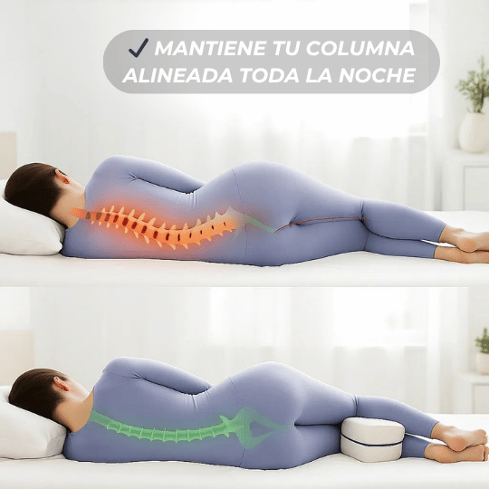 Cojín Ergonómico para Piernas – Reduce presión en espalda y caderas🌙