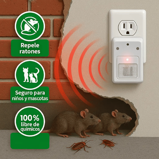 Pack x3 Repelente Ultrasonido Antiplagas