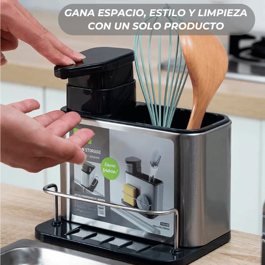 EleganceWash™ Pro – Dispensador 3 en 1 Inoxidable