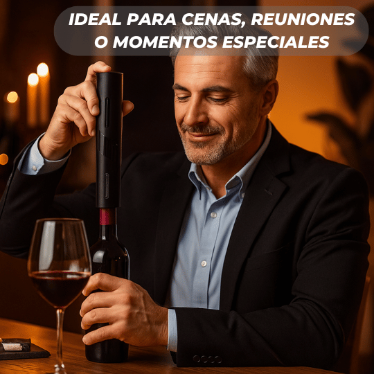 Sacacorchos automático🍷 - Abre vinos con Facilidad