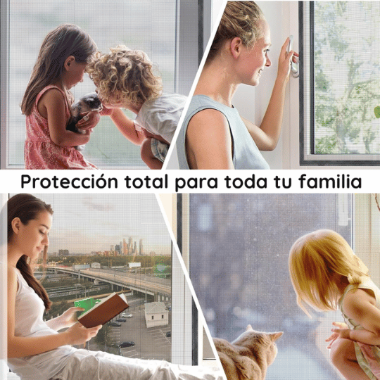 Malla magnética para proteger ventanas