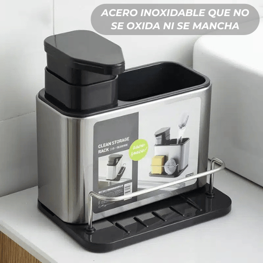 EleganceWash™ Pro – Dispensador 3 en 1 Inoxidable