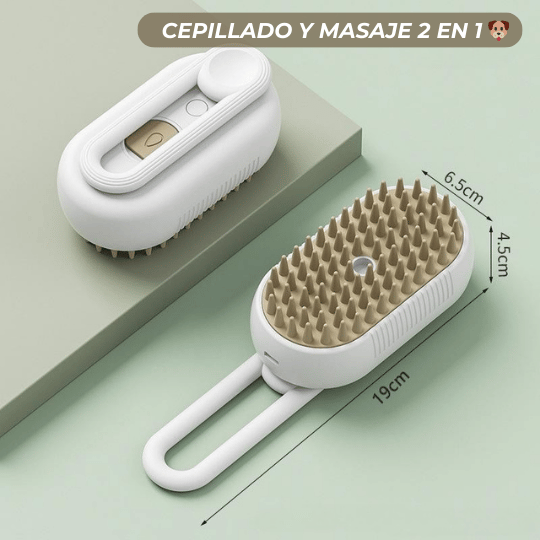 VapoVet™ – Cepillo Spa para Mascotas Premium