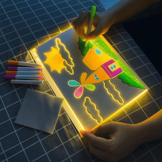 ✨ Pizarra LED Mágica para Dibujar (30x20 cm)